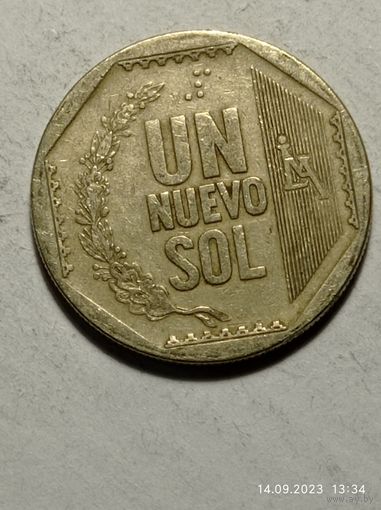 Перу 1 соль 2000 года .