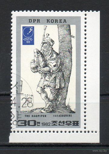 Картина А. Дюрера КНДР 1982 год серия из 1 марки