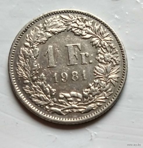 Швейцария 1 франк, 1981  2-13-2