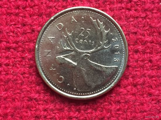 Канада 25 центов 2013 г.