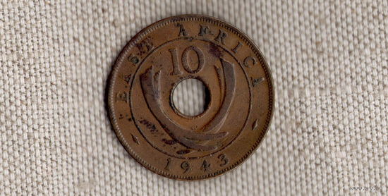 Восточная Африка 10 центов 1943 //(Sx)