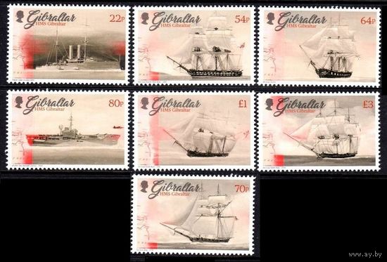 2017 Гибралтар 1790-1796 Корабли Королевского флота 17,50 евро