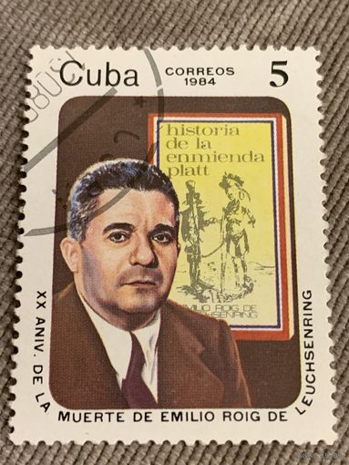 Куба 1984. XX годовщина со смерти Emilio Roig de Leuchsenring. Полная серия