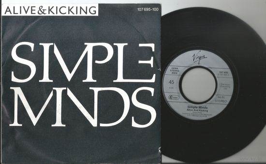 SIMPLE MINDS - Alive & Kicking + instrumental (GERMANY SINGLE 1985)