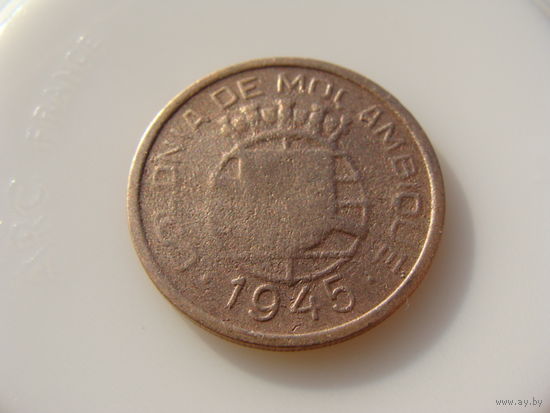 Мозамбик "Португальская колония" 50 сентаво 1945 год KM#73  Редкая!!!  Тираж: 2.500.000 шт