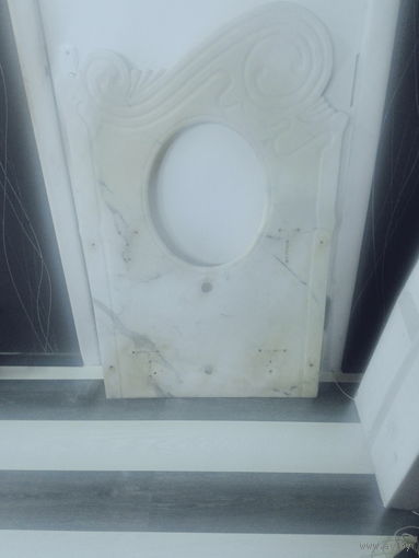 Настенная(каминная) панель мрамор хix век, с зеркалом.120х75х3см.
