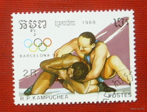 Камбоджа. Спорт. ( 1 марка ) 1989 года. 6-8.