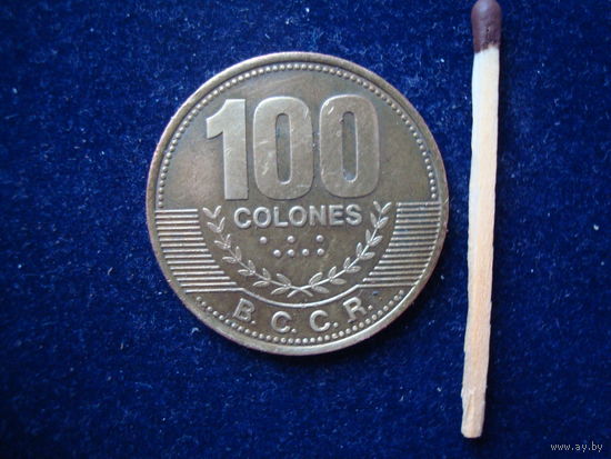 Монета 100 колон, Коста Рика, 2007 г.