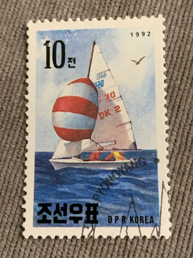 КНДР 1992. Парусная яхта