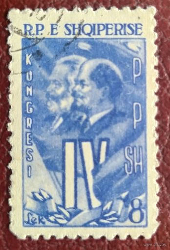 Албания 1961  , 4й конгресс. Ленин, Карл Маркс.