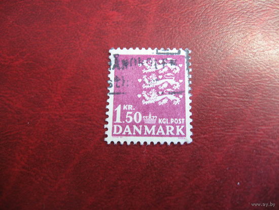Марки герб 1962 год Дания