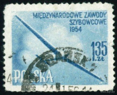 Международный чемпионат по планерному спорту Польша 1954 год 1 марка