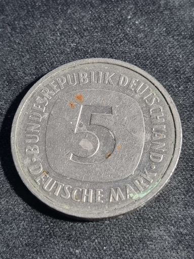 Германия  5 марок 1988 G