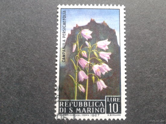Сан-Марино 1967 цветы