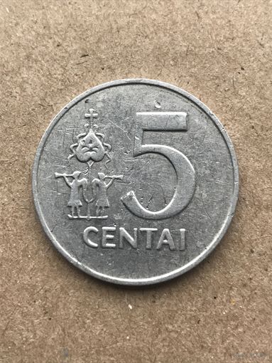 Литва 5 центов, 1991г. (D-8)