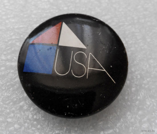 Архитектура США. Значок с Выставки 1978 г. #0025-OP02