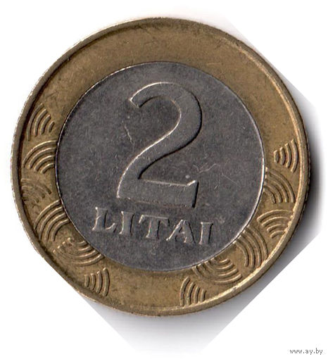 Литва. 2 лита. 1999 г.
