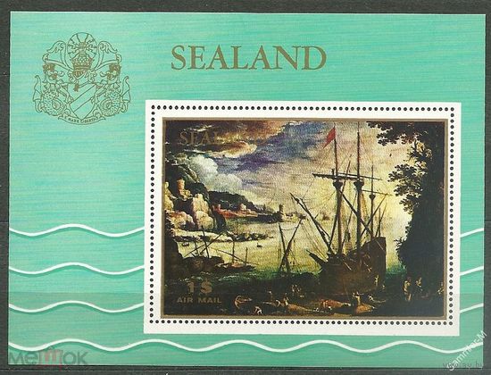 Силенд (Sealand) 1970. Корабли.  БЛОК MNH