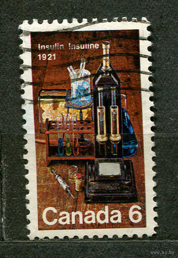 50-летие изобретения инсулина. Канада. 1971. Полная серия 1 марка