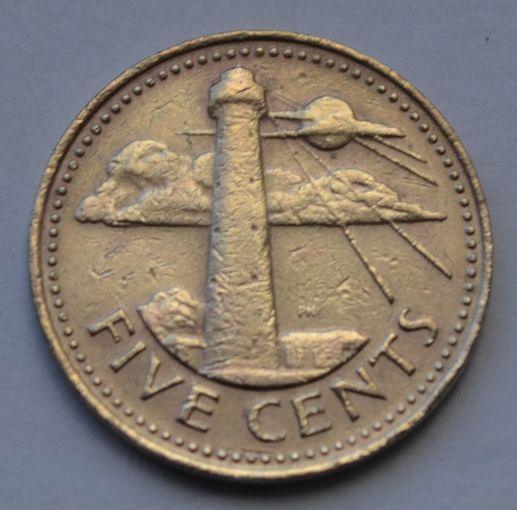 Барбадос, 5 центов 1973 г.