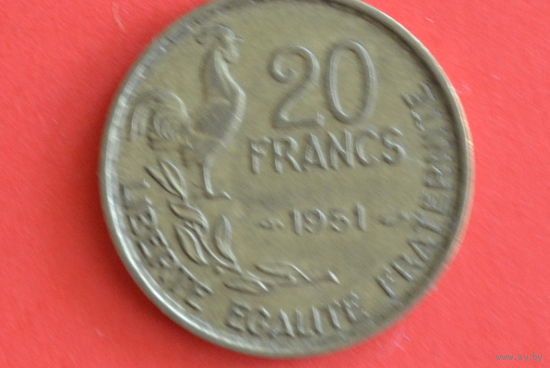 Франция 20 франков 1951