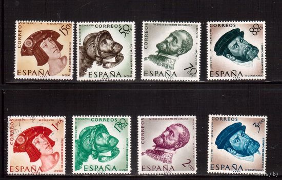 Испания-1958(Мих.1128)  * ( 1 м - гаш.)  , Личности, Король Карл, Живопись, Тициан(полная серия)