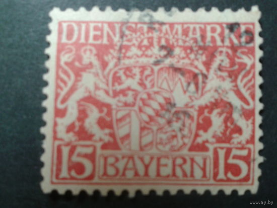 Германия Бавария 1916 служебная марка, герб