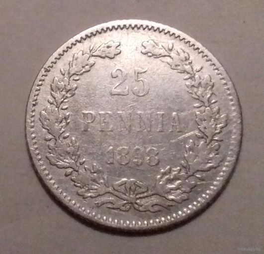 25 пенни 1898 г., L  серебро