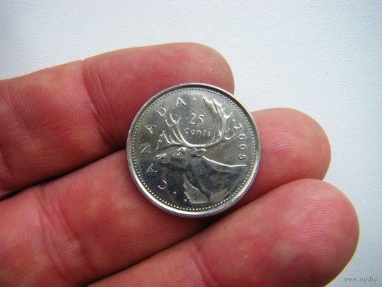 Канада 25 центов 2005г.