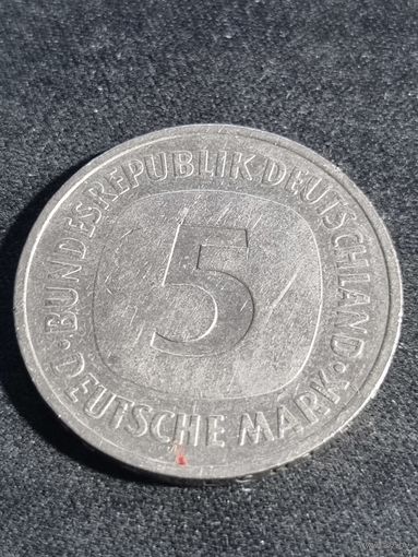 Германия  5 марок 1990 J