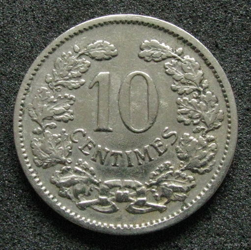 Люксембург 10 сантимов 1901 ТОРГ уместен  (50) распродажа коллекции