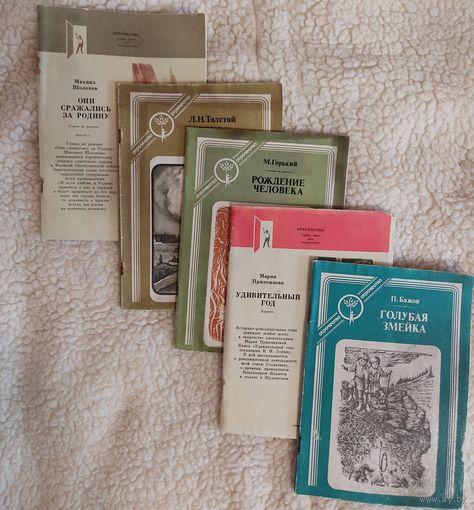 5 книг из серии "Отрочество", начало 80-х годов прошлого века. С рубля