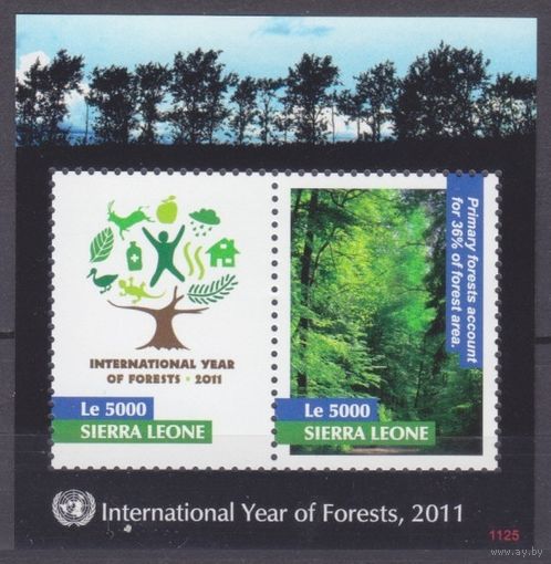 2011 Сьерра-Леоне 5524-5525/B663 Международный год лесов 6,50 евро