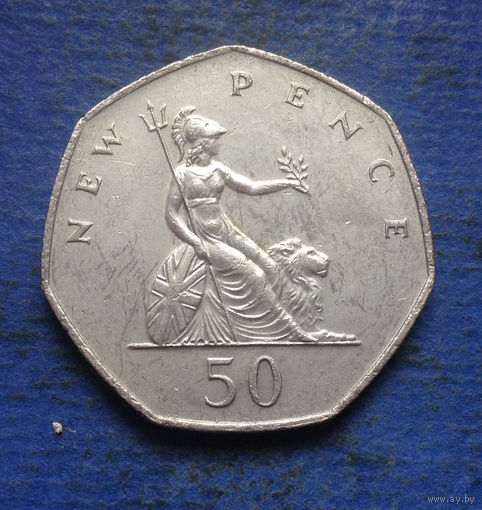 Великобритания 50 пенсов 1977