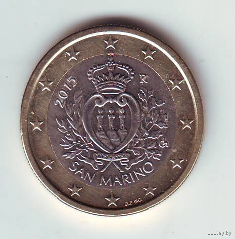 Сан-Марино. 1 евро 2015 г.