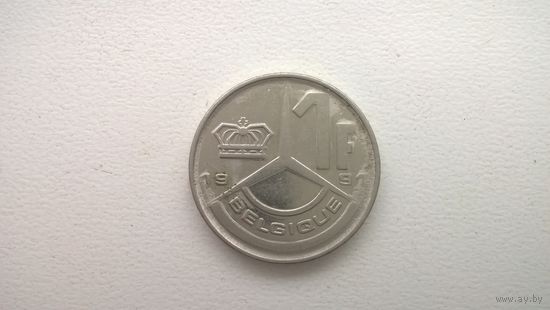 Бельгия 1 франк, 1991г. ('BELGIQUE') (U-)