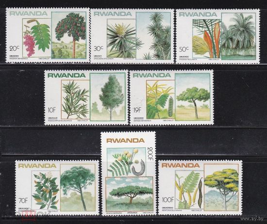 Руанда, 1983, Флора, Деревья, Плоды  MNH