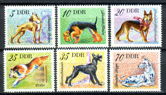 ГДР - 1976г. - Собаки - полная серия, MNH [Mi 2155-2160] - 6 марок