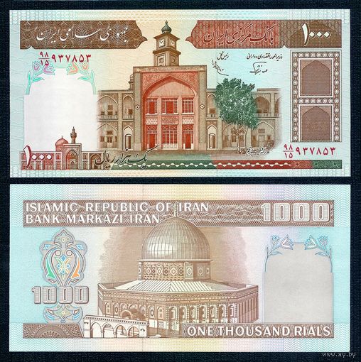 Иран 1000 риалов 1982-2002 год, UNC