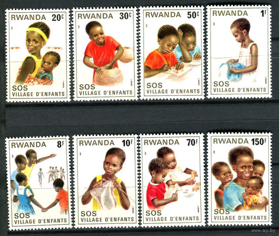 Руанда - 1981г. - Детская деревня - полная серия, MNH [Mi 1103-1110] - 8 марок