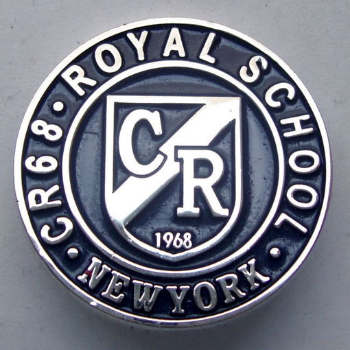 Значок "Royal School. CR68. New York", США