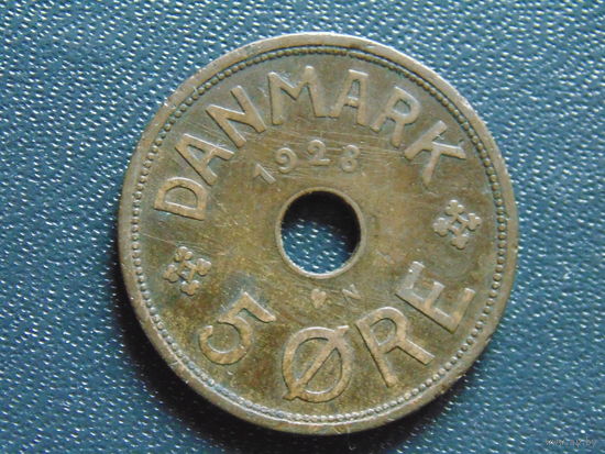 Дания 5 эре 1928 г.