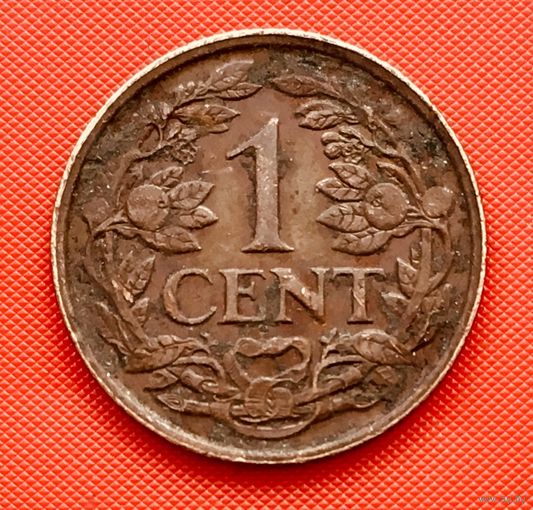 12-26 Нидерланды, 1 цент 1939 г.