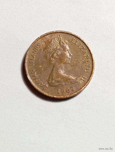 Каймановы острова 1 цент 1982 года .