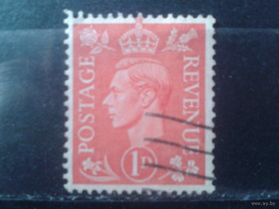 Англия 1937 Король Георг 6  1 пенни