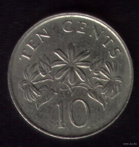 10 центов 1990 год Сингапур