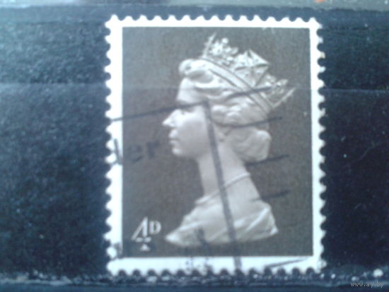 Англия 1967 Королева Елизавета 2  4 пенса