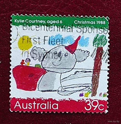 Австралия, 1м, Рождество-88, гаш