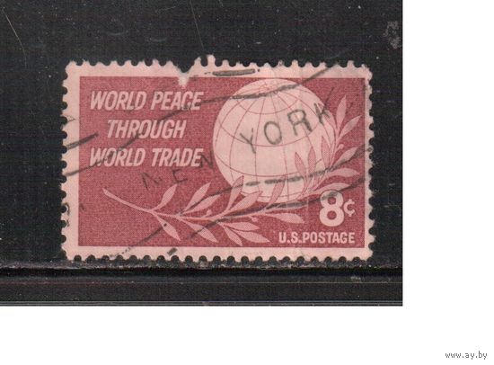 США-1959, (Мих.752) , гаш., Мировая торговля (одиночка)