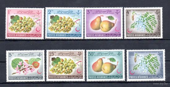Флора Афганистан 1962 год серия из 8 марок